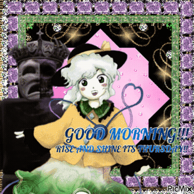 Girl With Good Morning Text GIF