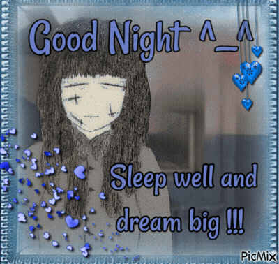 Girl With Good Night Sleep Well Dream Big GIF