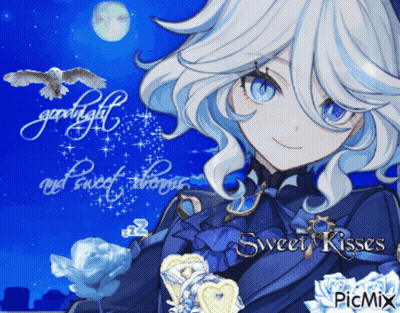 Girl With Goodnight And Sweet Dreams GIF