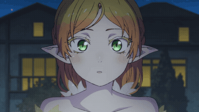 Girl With Green Eyes And Ears GIF