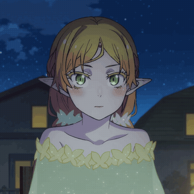 Girl With Green Eyes In White Dress GIF