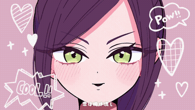Girl With Green Eyes Saying Pow GIF