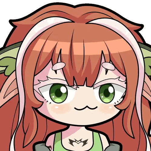 Girl With Green Eyes Sticker