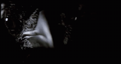 Girl With Green Hair And Horns In Tie And Knee Pads GIF