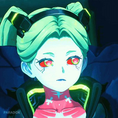 Girl With Green Hair And Red Eyes Paradox GIF