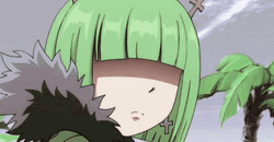 Girl With Green Hair Anime GIF