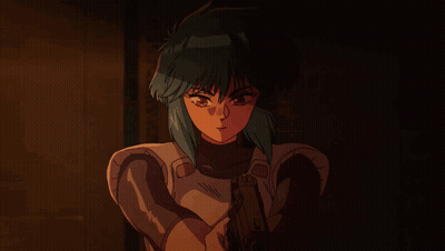 Girl With Green Hair Holding Gun GIF