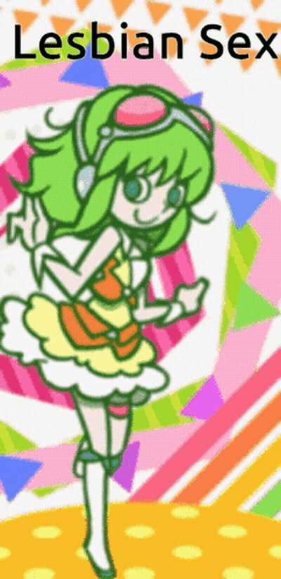 Girl With Green Hair Lesbian Sex GIF