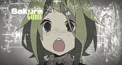 Girl With Green Hair Sakura Gumi GIF