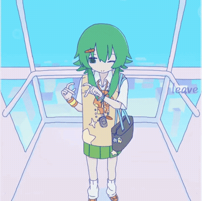 Girl With Green Hair Saying Pick