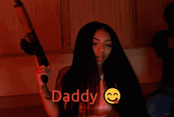 Girl With Gun Calls Daddy GIF