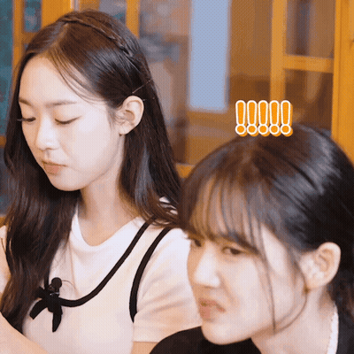 Girl With Hair Clip Saying 00000 GIF
