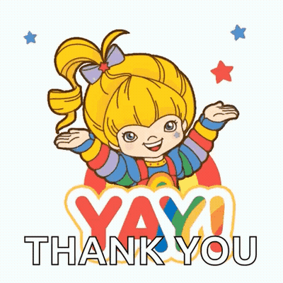 Girl With Hands In Air Saying Yay Thank You GIF