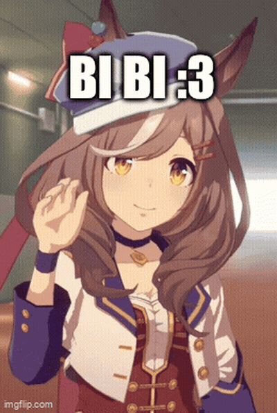 Girl With Hat Saying Bibi GIF