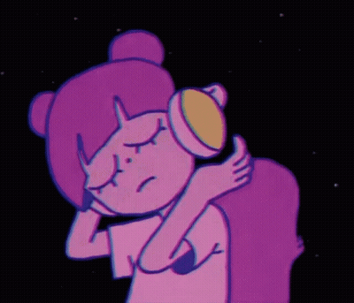 Girl With Headphones GIF