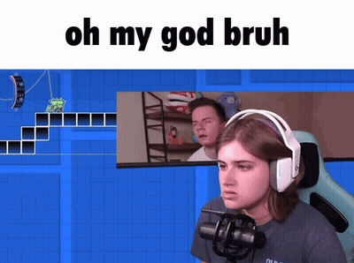 Girl With Headphones At Mic Saying Oh My God Bruh GIF