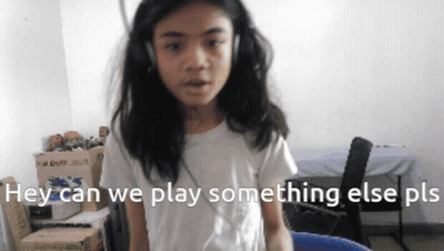 Girl With Headphones Can We Play Something Else GIF