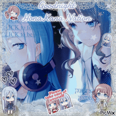 Girl With Headphones Goodnight Mona Kana Nation GIF