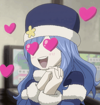 Girl With Heart Eyes And Flower Hat GIF
