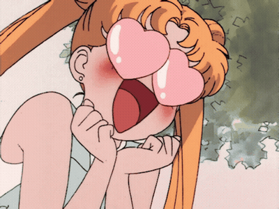 Girl With Heart Shaped Glasses GIF