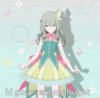Girl With Hi Gusys Am Coal Right GIF