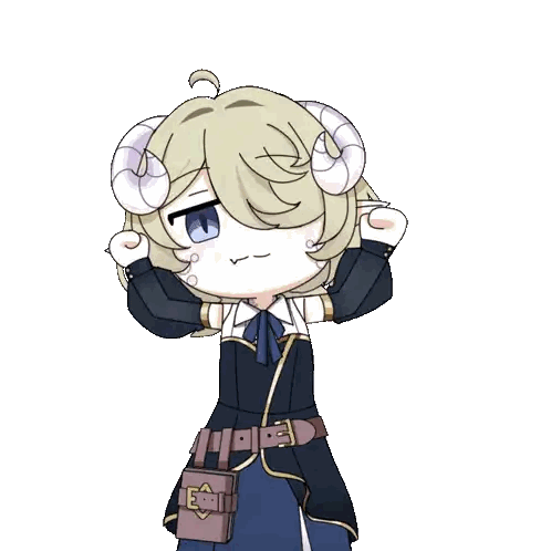 Girl With Horns And E Book Sticker