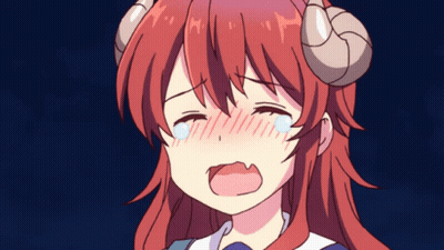 Girl With Horns Crying GIF