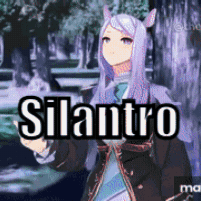 Girl With Horns Saying Silantro GIF