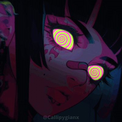 Girl With Hypnotic Eyes By Callipygiantx GIF