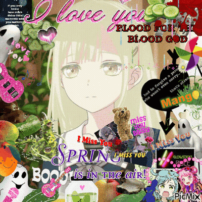 Girl With I Love You Blood For Blood God GIF