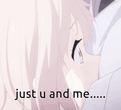Girl With Just U And Me GIF