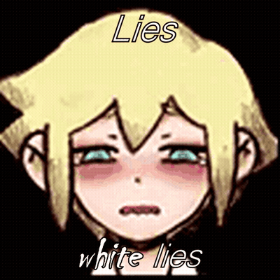 Girl With Lies And White Lies GIF
