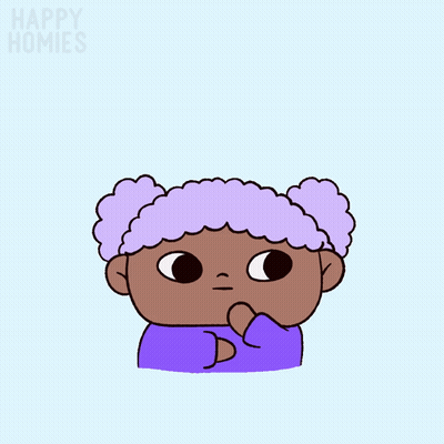 Girl With Light Bulb Happy Homies GIF