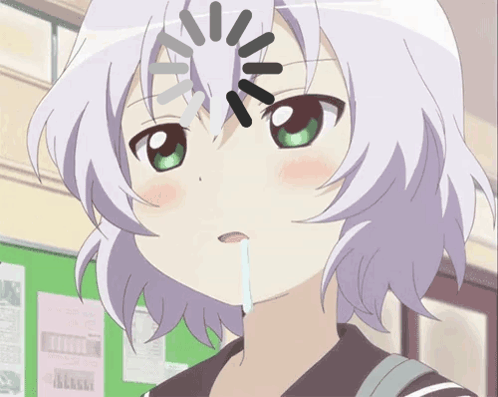 Girl With Loading Bar Face GIF