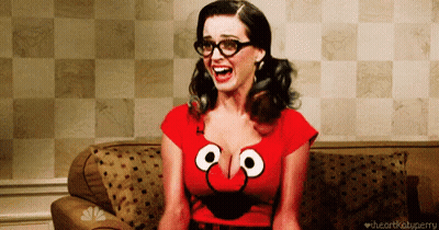 Girl With Long Black Hair And Bangs Wearing Clear Glasses GIF