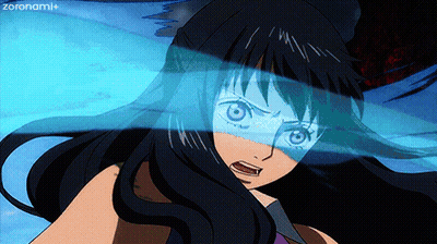 Girl With Long Black Hair And Purple Eyes Animated By Zoronami GIF