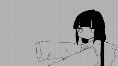 Girl With Long Black Hair GIF