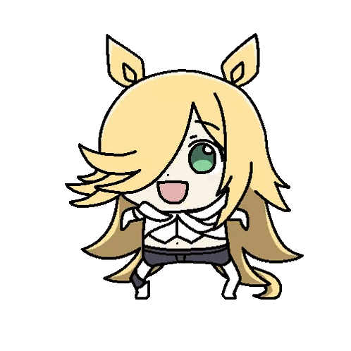 Girl With Long Blonde Hair Sticker