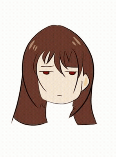 Girl With Long Brown Hair And Sad Face GIF