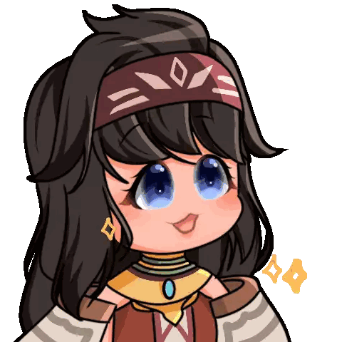 Girl With Long Hair And Blue Eyes Sticker