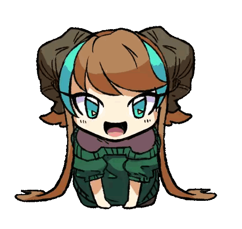 Girl With Long Hair And Blue Eyes Sticker