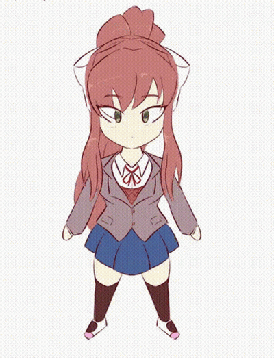 Girl With Long Hair And Bow GIF