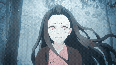 Girl With Long Hair And Red Eyes Crying GIF