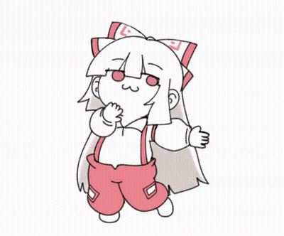 Girl With Long Hair And Red Pants Giving Middle Finger GIF
