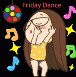 Girl With Long Hair Dancing Friday GIF