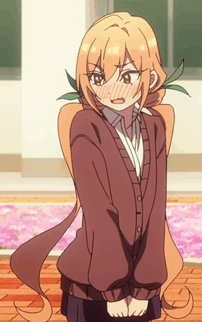 Girl With Long Hair In Brown Jacket GIF