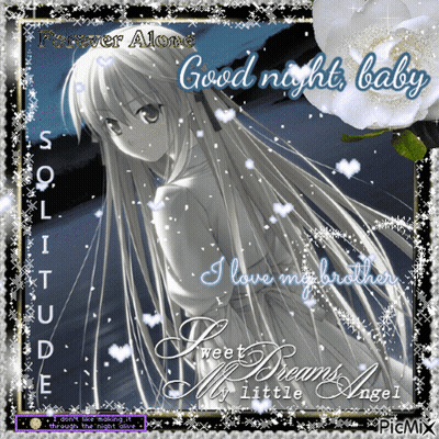 Girl With Long Hair Saying Good Night Baby GIF