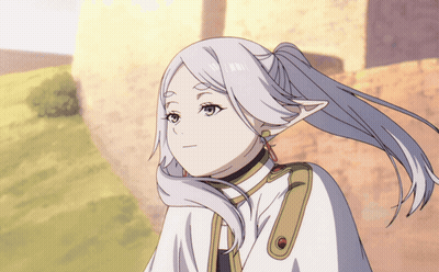 Girl With Long White Hair GIF