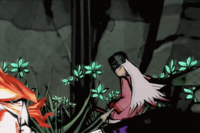 Girl With Long White Hair In Flower Field GIF