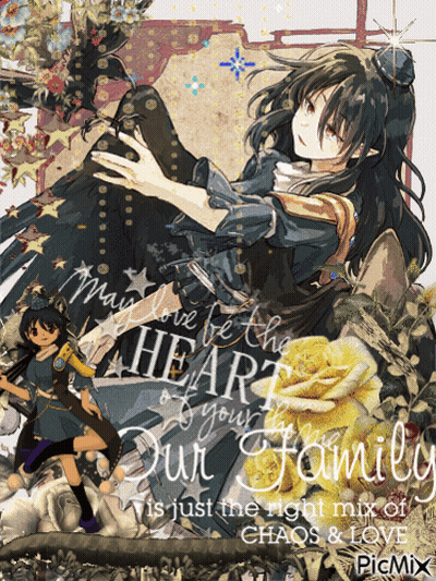 Girl With May Love Be The Heart Of Your Family GIF